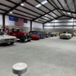 GB garage workshop interior - car collection