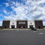 Northside Bottle Shop storefront and parking lot