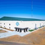 Dublin-Laurens County Recreational Building, exterior drone shot
