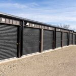 Prefab Self Storage Buildings for Silo Storage - angled row shot of units