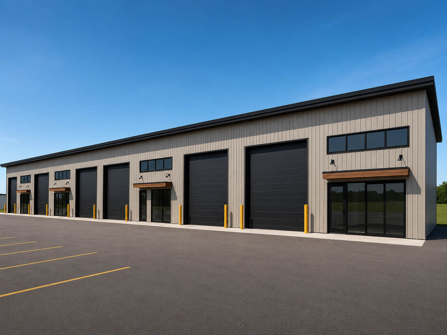 Small bay industrial building example rerender 2