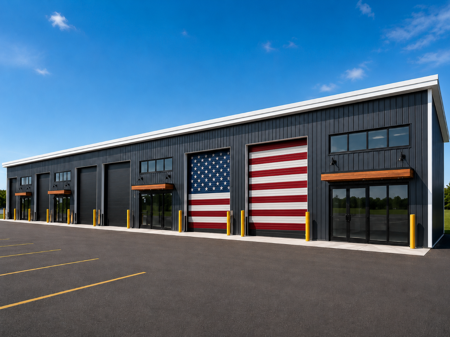 Small bay industrial building example rerender 3