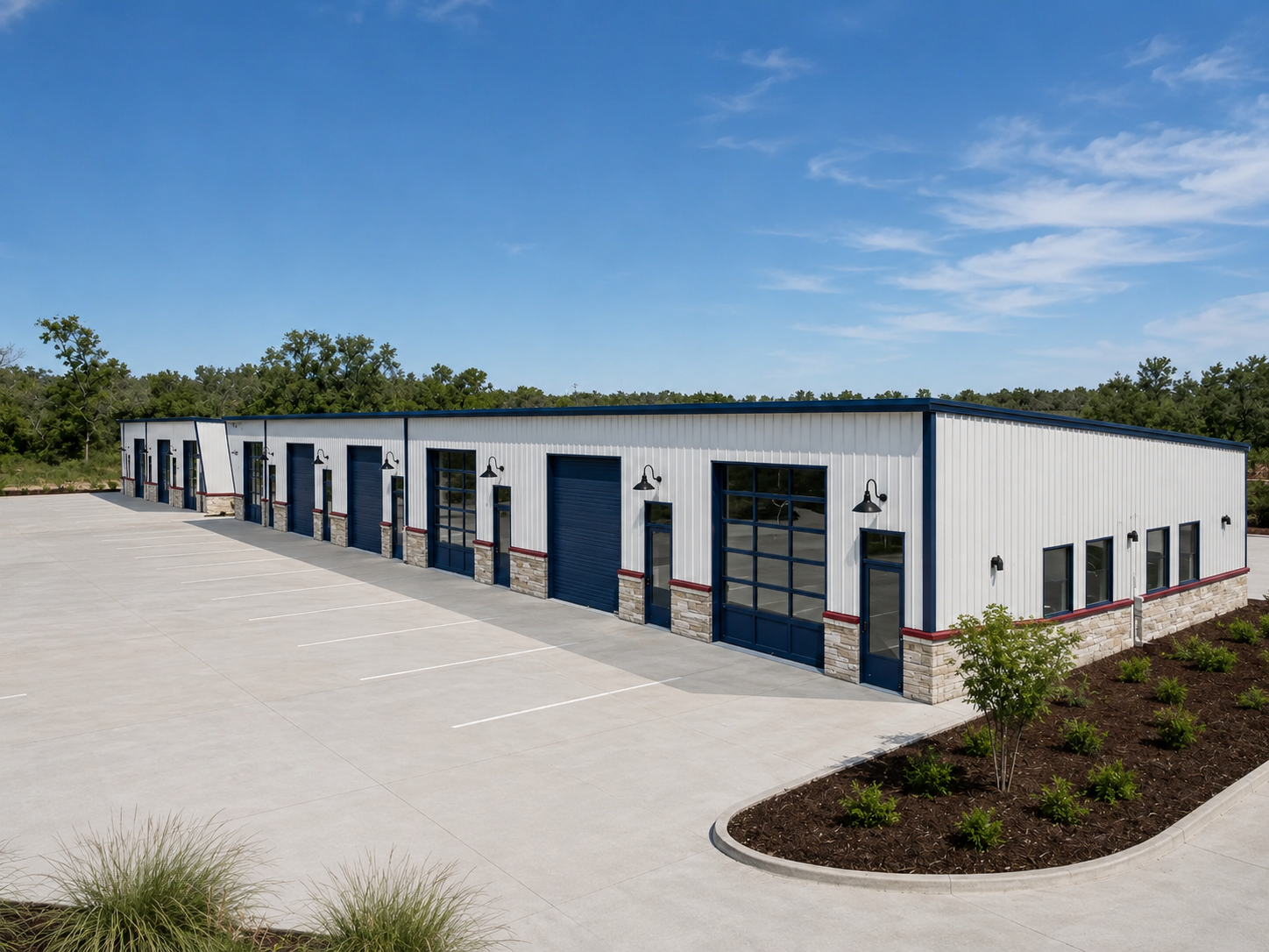 Small bay industrial building example rerender